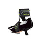 Black Calfskin Platform Pumps