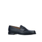 Black Calfskin Slip-On Loafers
