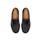 Black Calfskin Slip-On Loafers