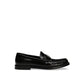 Black Calfskin Slip-On Loafers