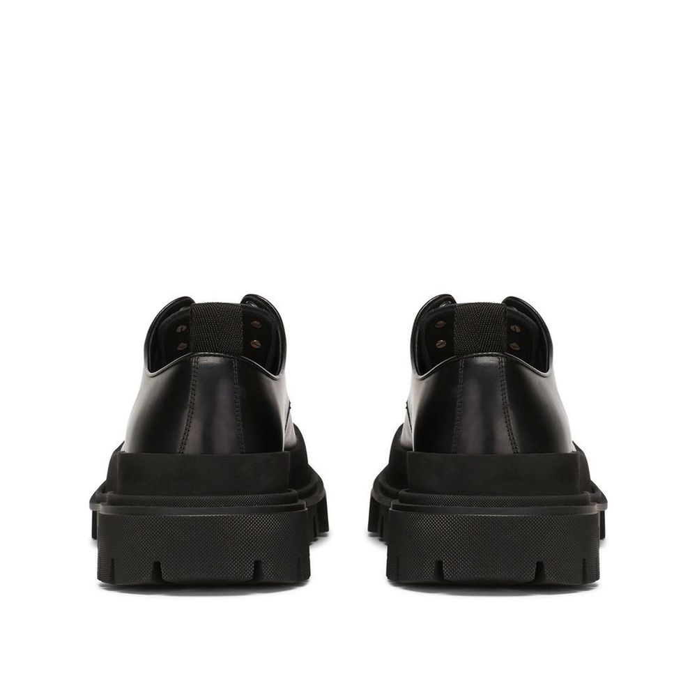 Black Calfskin Oxfords And Derbies