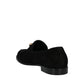 Black Calfskin Slip-On Loafers