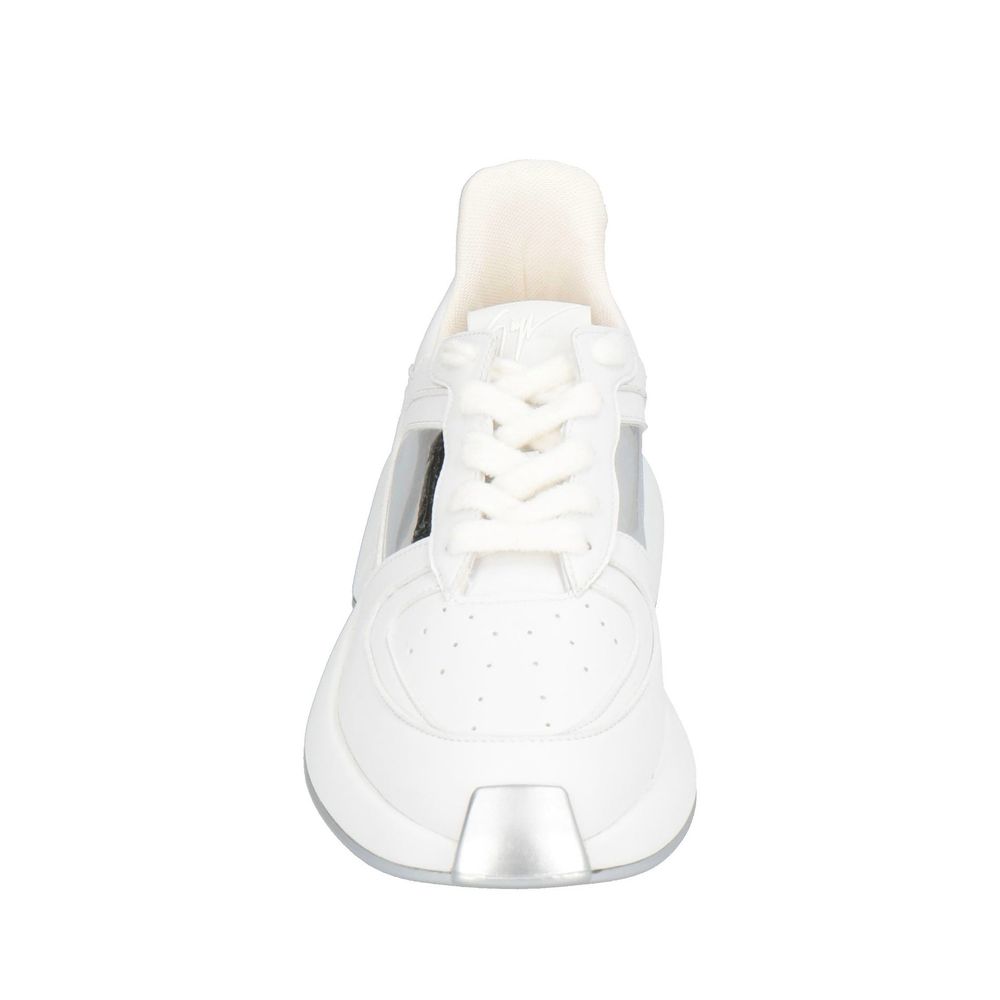 White Calfskin Chunky Sneakers