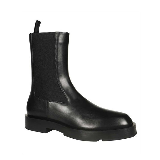 Black Calfskin Chelsea Boots