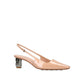 Beige Calfskin Pumps