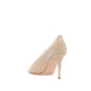 Beige Calfskin High Heel Pumps