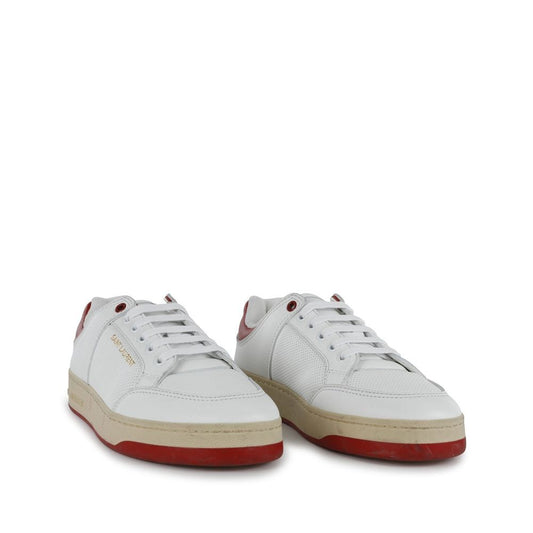 White Calfskin Low Top Sneakers