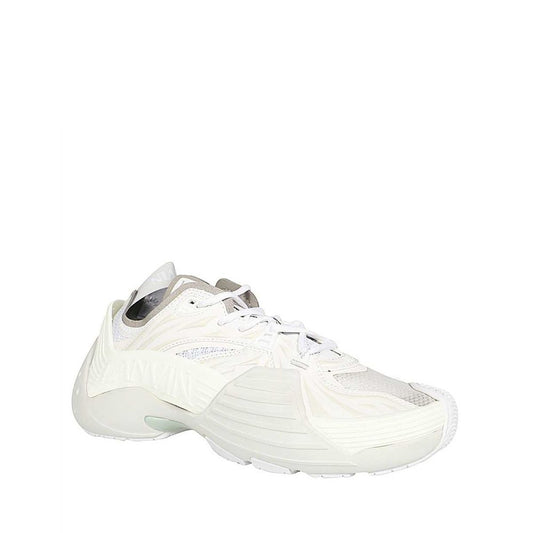 White Polyethylene Athletic Sneakers