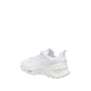 White Fabric Athletic Sneakers