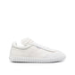 White Calfskin Low Top Sneakers
