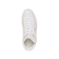 White Calfskin Low Top Sneakers