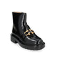 Black Calfskin Ankle Boots