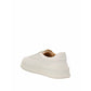 White Calfskin Platform Sneakers