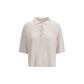 Cream Cashmere Polo Shirt