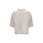 Cream Cashmere Polo Shirt