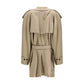 Beige Cotton Trench Coat