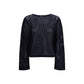 Blue Fleece Wool Sweatshirt