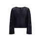 Blue Fleece Wool Sweatshirt