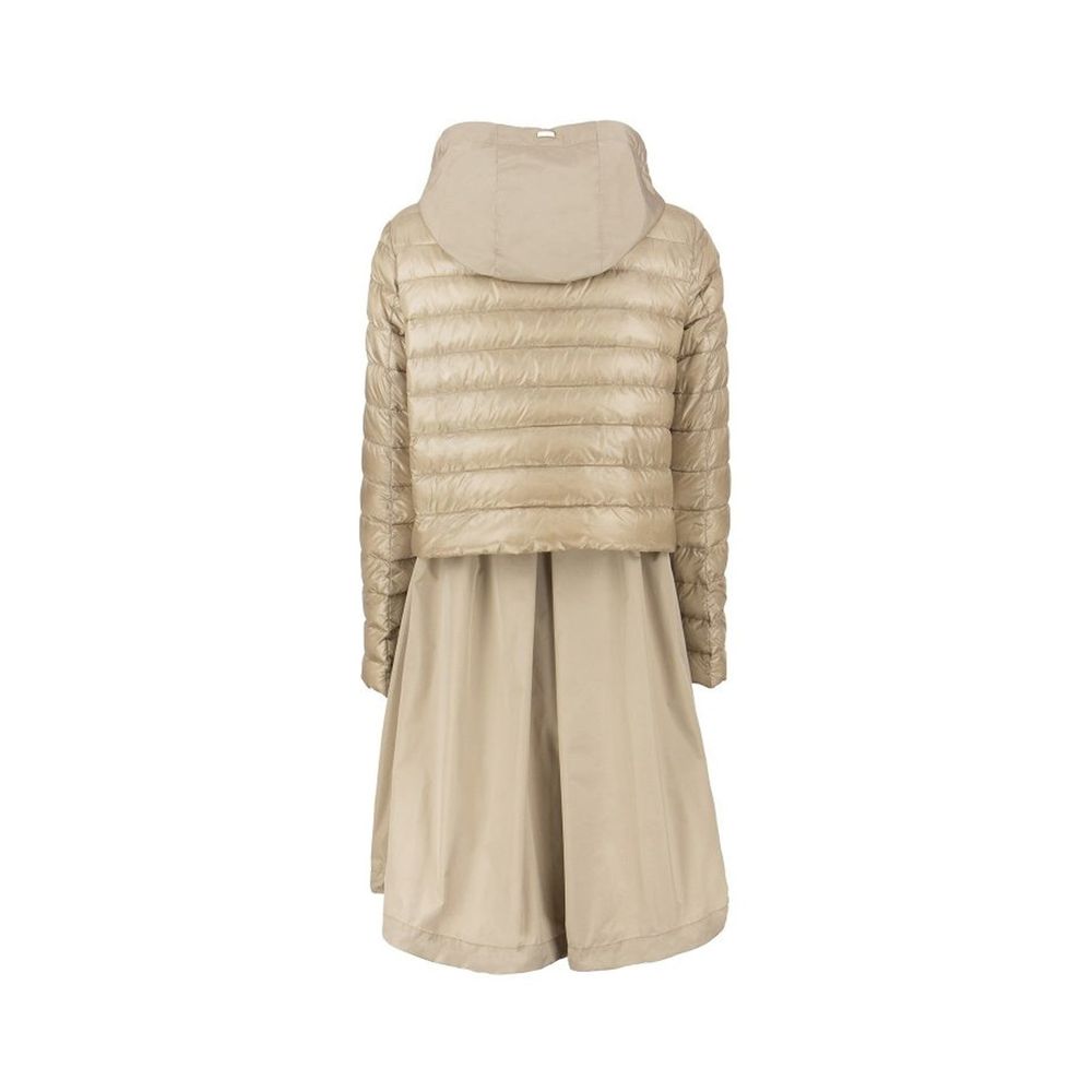 Beige Polyester Coat