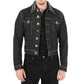 Black Cotton Denim Jacket