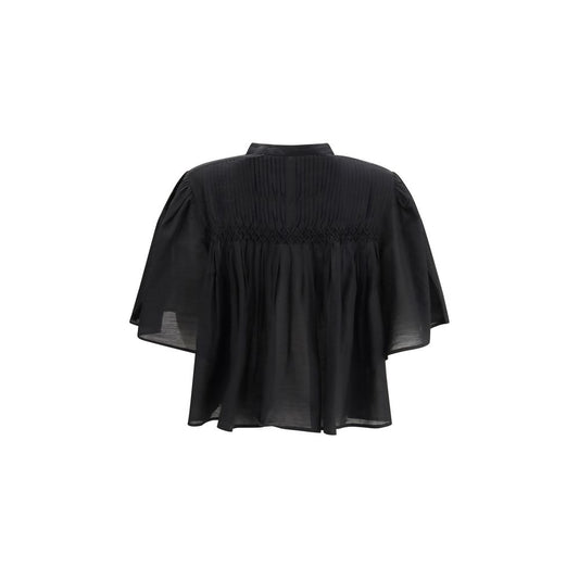 Black Cotton Blouse