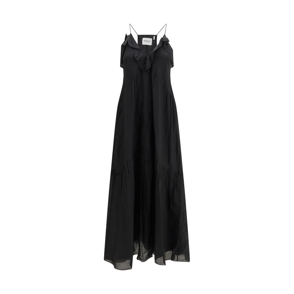 Black Cotton Casual Dress