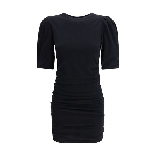Black Cotton Casual Dress