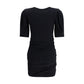 Black Cotton Casual Dress