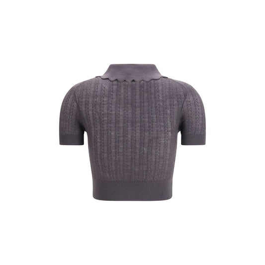Gray Wool Top