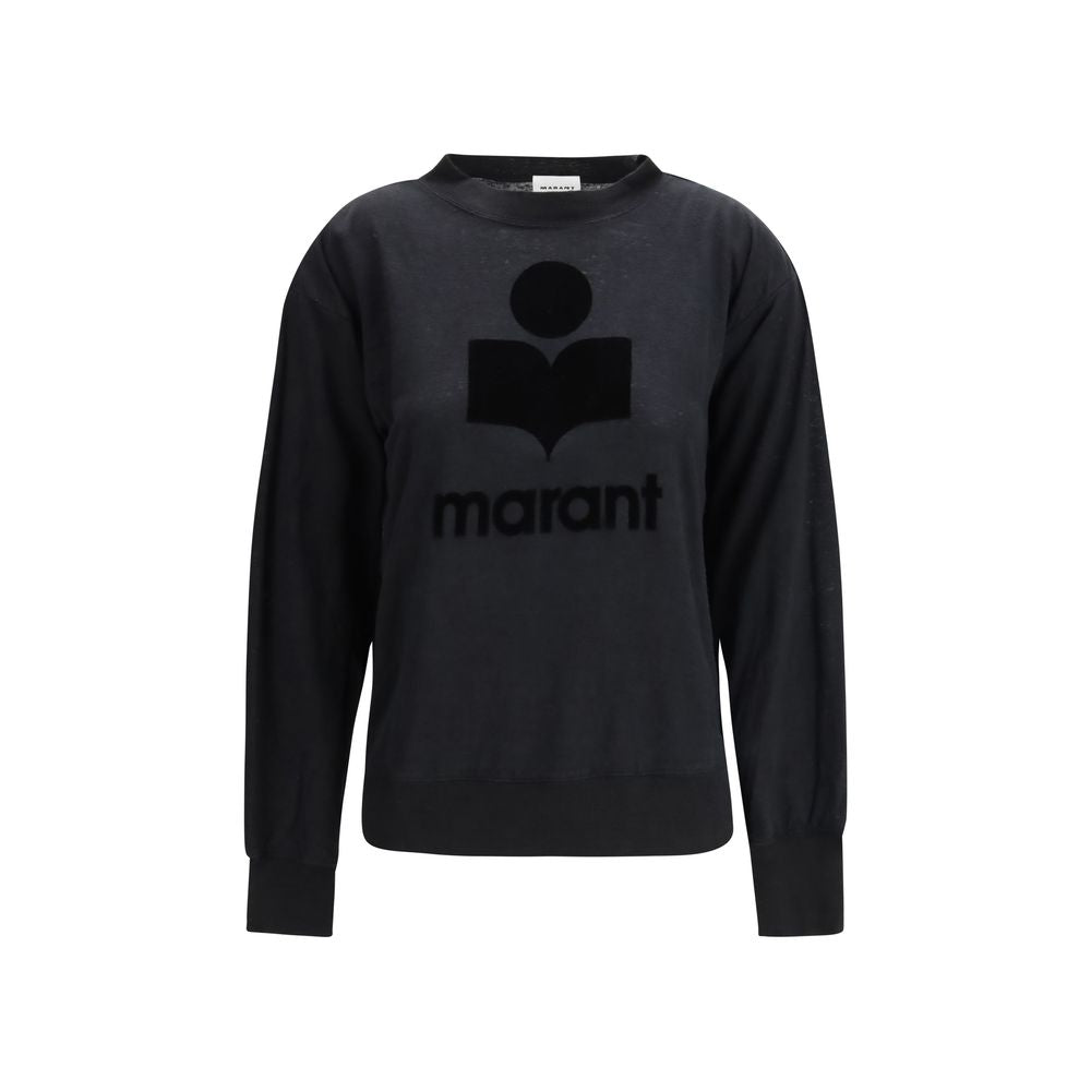 Black Linen Sweatshirt