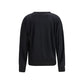 Black Linen Sweatshirt