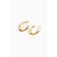 Gold Plastic Earrings