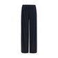 Blue Viscose Pants