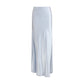 Light Blue Viscose Long Skirt