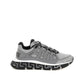 Silver Fabric Athletic Sneakers