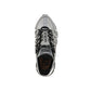 Silver Fabric Athletic Sneakers