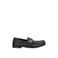 Black Calfskin Slip-On Loafers