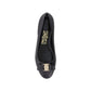 Black Calfskin Ballet Flats