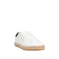 White Calfskin Platform Sneakers