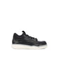 Black Lamb Leather Low Top Sneakers