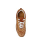 Brown Calfskin Platform Sneakers