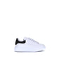 White Calf Leather Bos Taurus Platform Sneakers