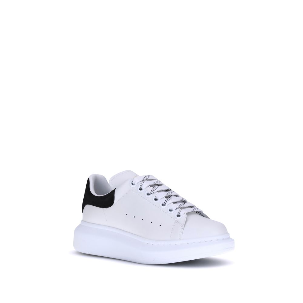White Calf Leather Bos Taurus Platform Sneakers
