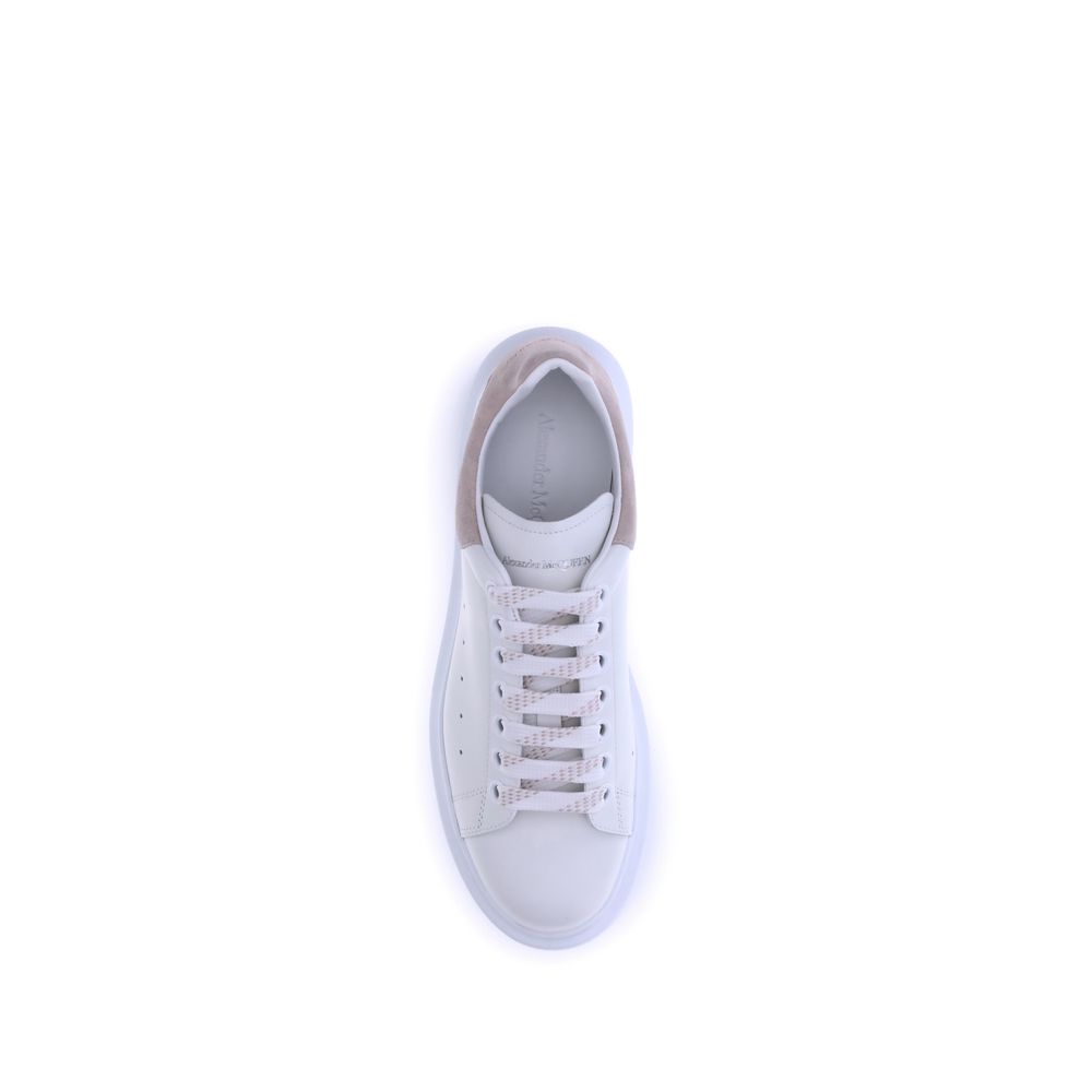 White Calf Leather Bos Taurus Platform Sneakers