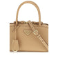 Beige Calf Leather Bos Taurus Handbag