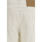 White Cotton Bermuda Shorts