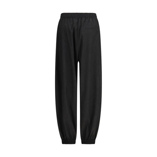 Black Polyester Joggers (Workout Pants)