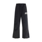 Black Cotton Casual Pants