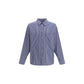 Blue Cotton Pattern Shirt