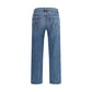 Blue Cotton Relaxed Fit Jeans